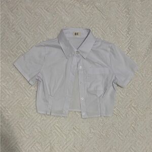 White Button Up Top